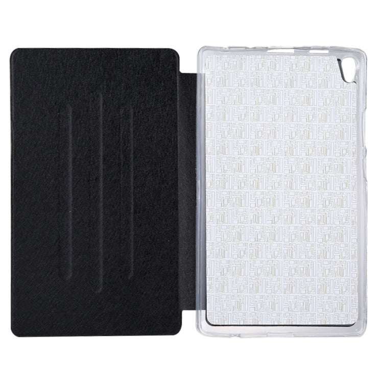 For Lenovo Tab3 8 Plus / TB-8703 Silk Texture Horizontal Flip Leather Case with Holder