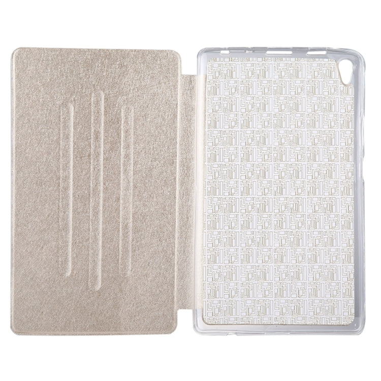 For Lenovo Tab3 8 Plus / TB-8703 Silk Texture Horizontal Flip Leather Case with Holder