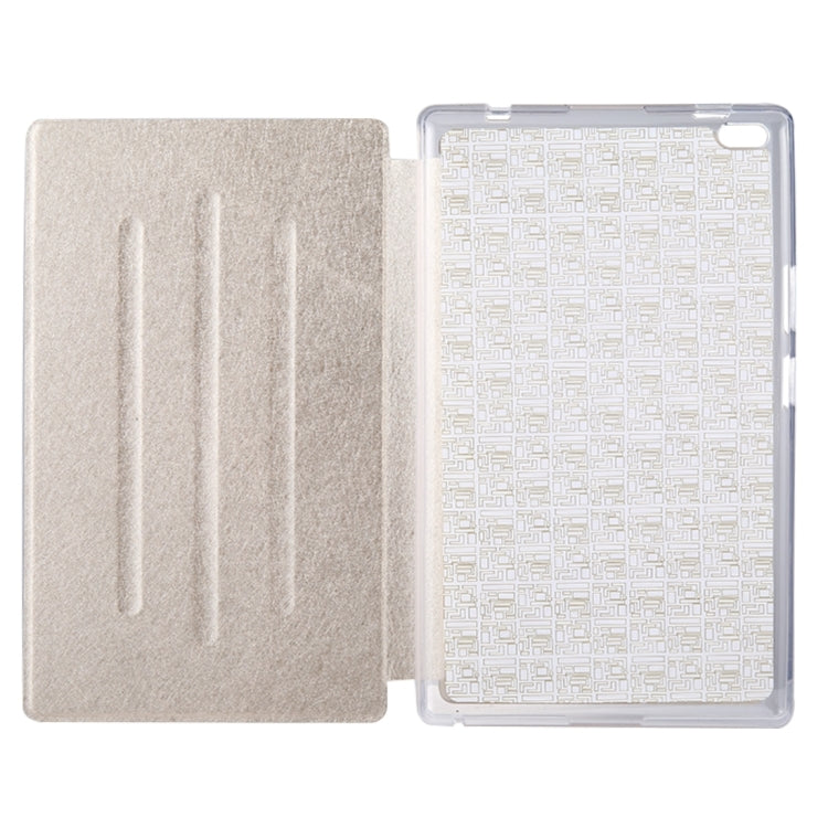 For Lenovo TAB4 TB-8504F 8 inch Silk Texture Horizontal Flip Leather Case with Holder