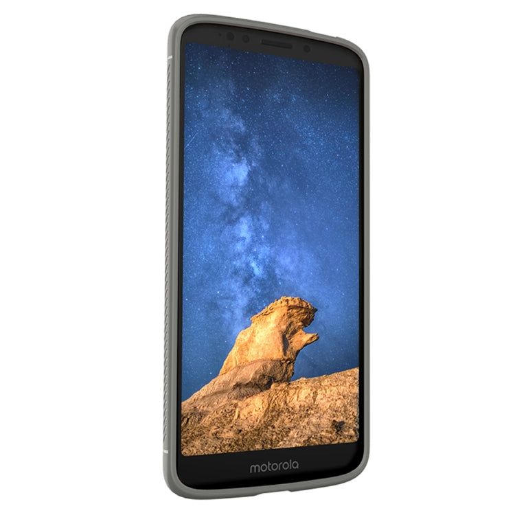 Lenuo Leshen Series for Motorola Moto E5 TPU Litchi Texture Dropproof Protective Back Cover Case