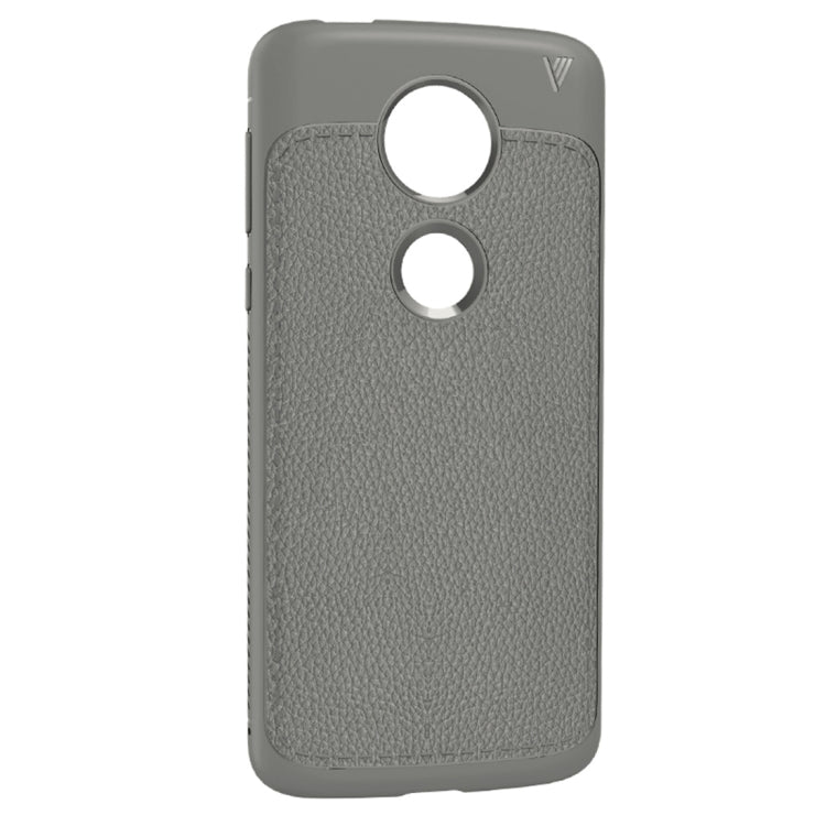Lenuo Leshen Series for Motorola Moto E5 Plus TPU Litchi Texture Dropproof Protective Back Cover Case