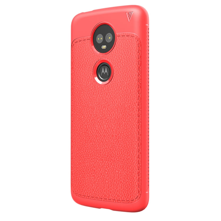 Lenuo Leshen Series for Motorola Moto E5 Plus TPU Litchi Texture Dropproof Protective Back Cover Case