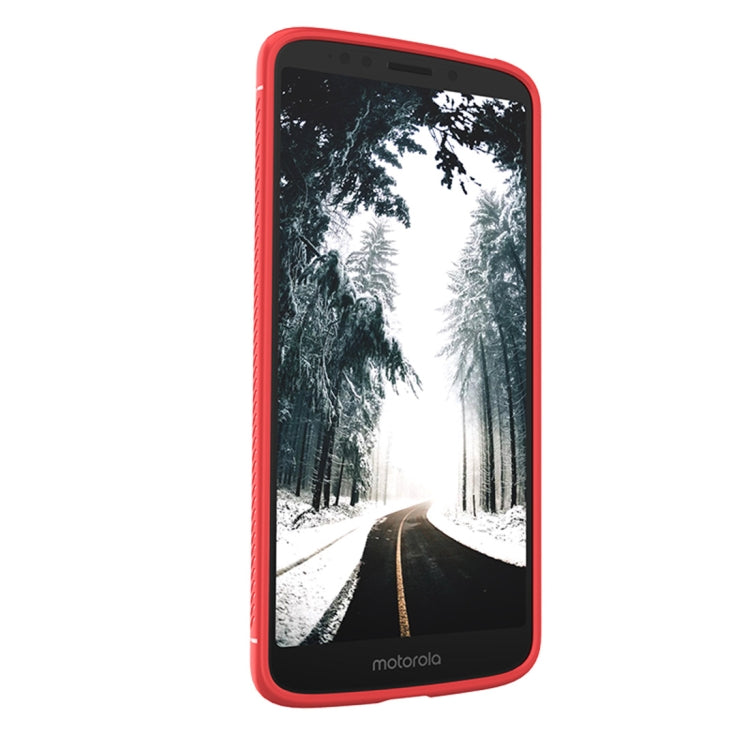 Lenuo Leshen Series for Motorola Moto E5 Plus TPU Litchi Texture Dropproof Protective Back Cover Case