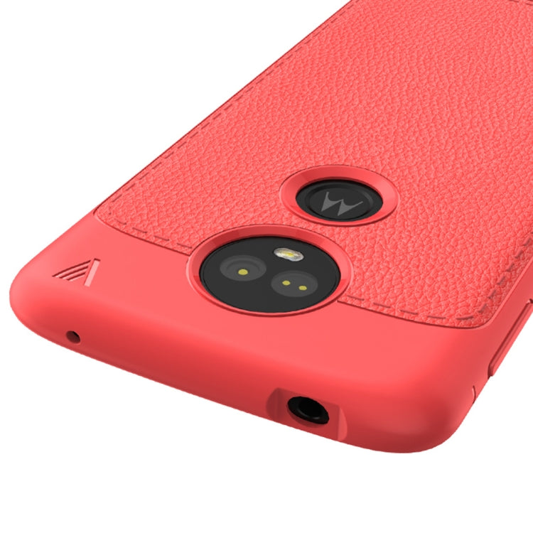 Lenuo Leshen Series for Motorola Moto E5 Plus TPU Litchi Texture Dropproof Protective Back Cover Case