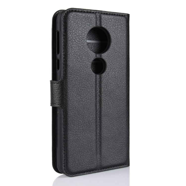 For Motorola Moto E5 Litchi Texture Horizontal Flip Leather Case with Wallet & Holder &