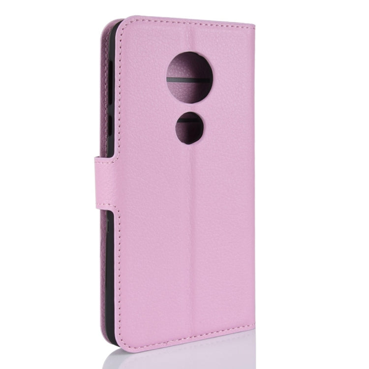 For Motorola Moto E5 Litchi Texture Horizontal Flip Leather Case with Wallet & Holder &