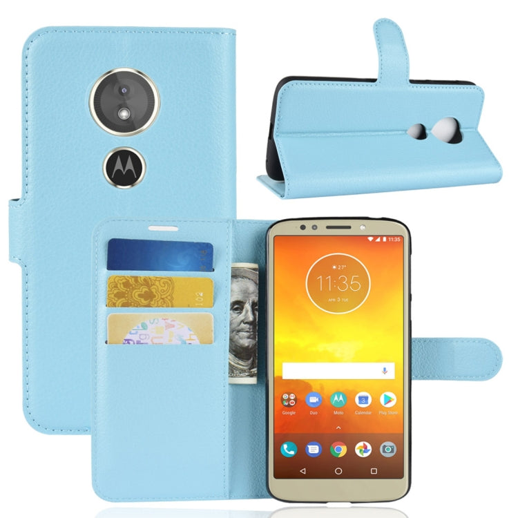 For Motorola Moto E5 Litchi Texture Horizontal Flip Leather Case with Wallet & Holder &