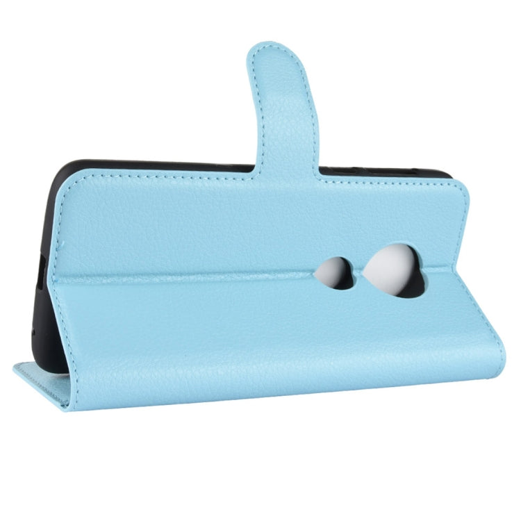 For Motorola Moto E5 Litchi Texture Horizontal Flip Leather Case with Wallet & Holder &