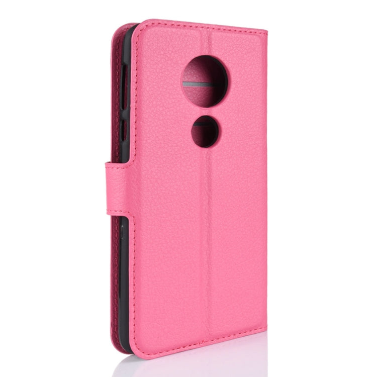 For Motorola Moto E5 Litchi Texture Horizontal Flip Leather Case with Wallet & Holder &