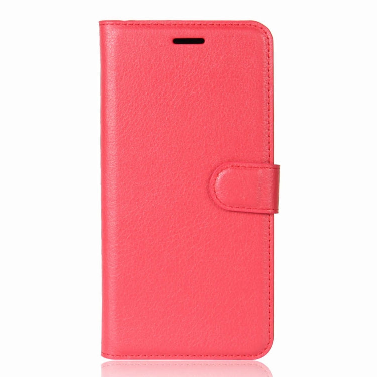 For Motorola Moto E5 Litchi Texture Horizontal Flip Leather Case with Wallet & Holder &