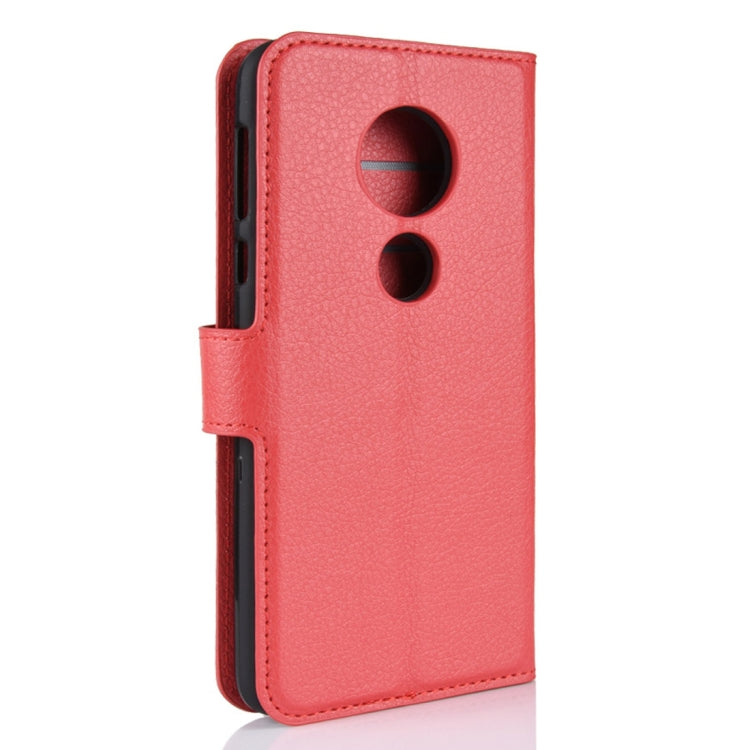For Motorola Moto E5 Litchi Texture Horizontal Flip Leather Case with Wallet & Holder &