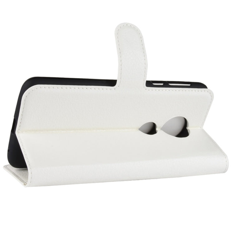 For Motorola Moto E5 Litchi Texture Horizontal Flip Leather Case with Wallet & Holder &