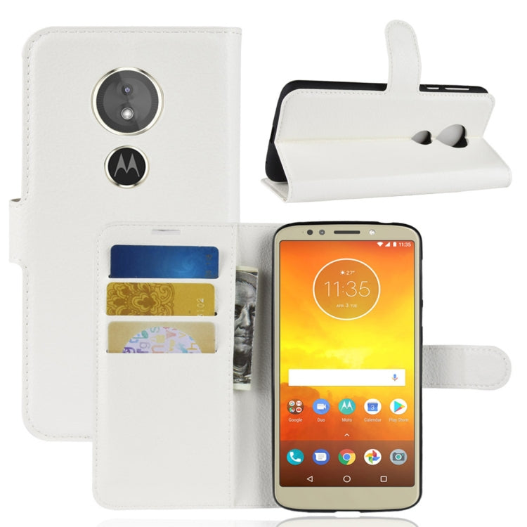 For Motorola Moto E5 Litchi Texture Horizontal Flip Leather Case with Wallet & Holder &