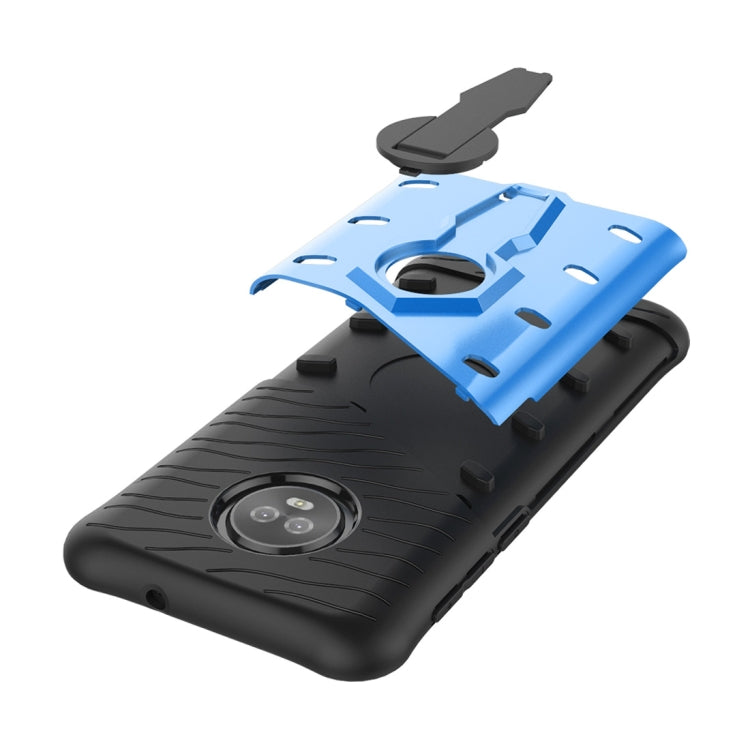 For Motorola Moto G6 PC + TPU Dropproof Sniper Hybrid Protective Back Case with 360 Degree Rotation Holder