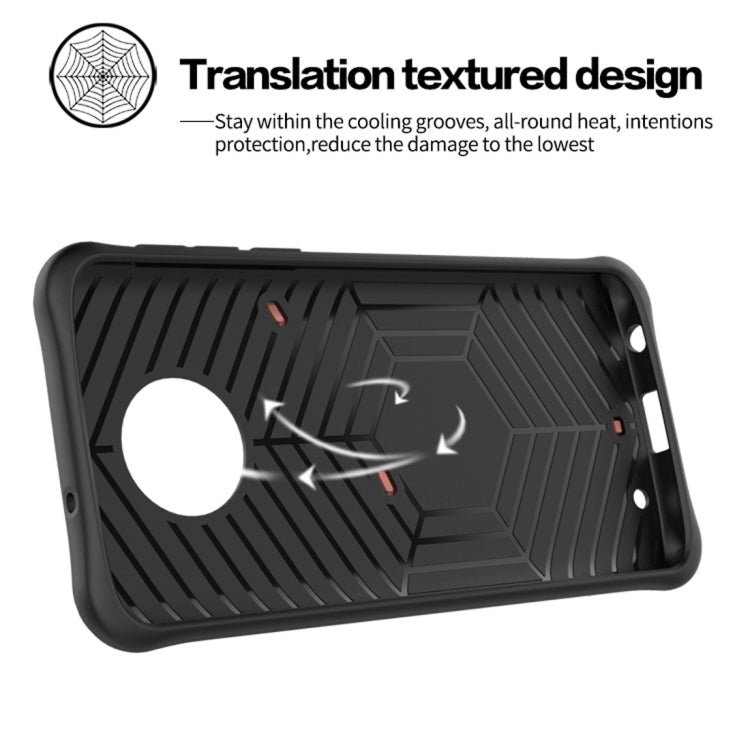 For Motorola Moto G6 Plus PC + TPU Dropproof Sniper Hybrid Protective Back Case with 360 Degree Rotation Holder
