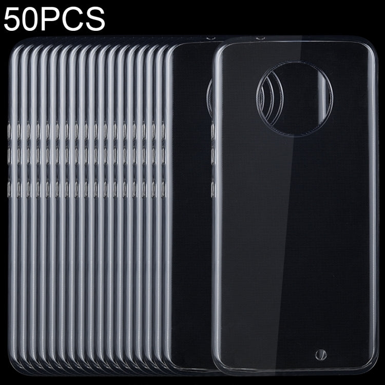 50 PCS 0.75mm Transparent TPU Case for Motorola Moto X4
