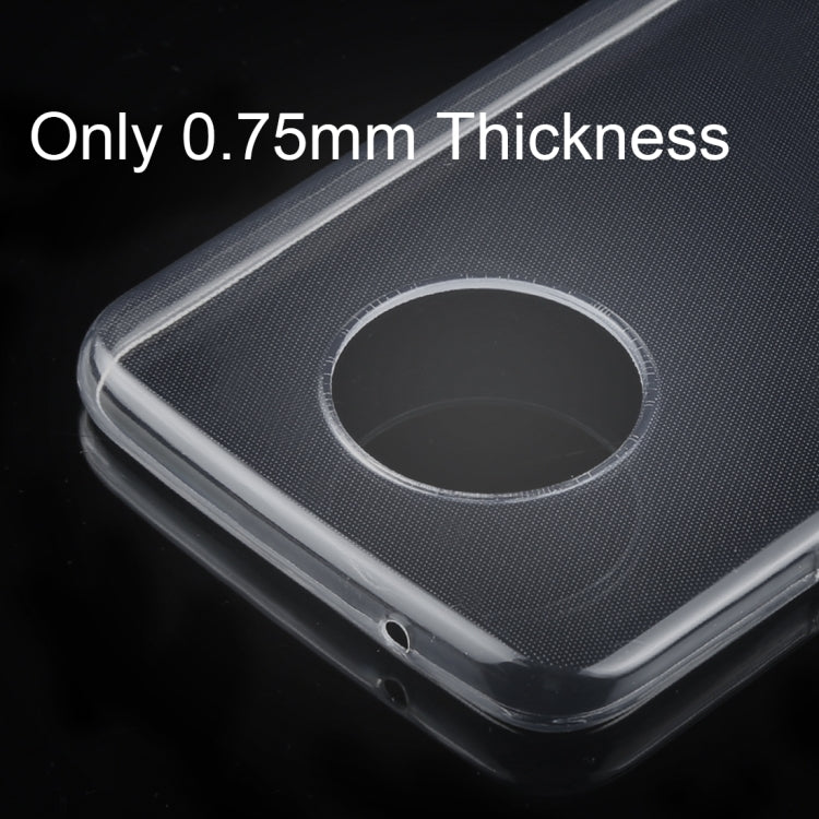 50 PCS 0.75mm Transparent TPU Case for Motorola Moto X4