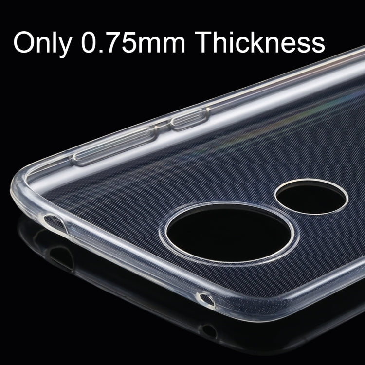 50PCS 0.75mm Transparent TPU Case for Motorola Moto E5 Play