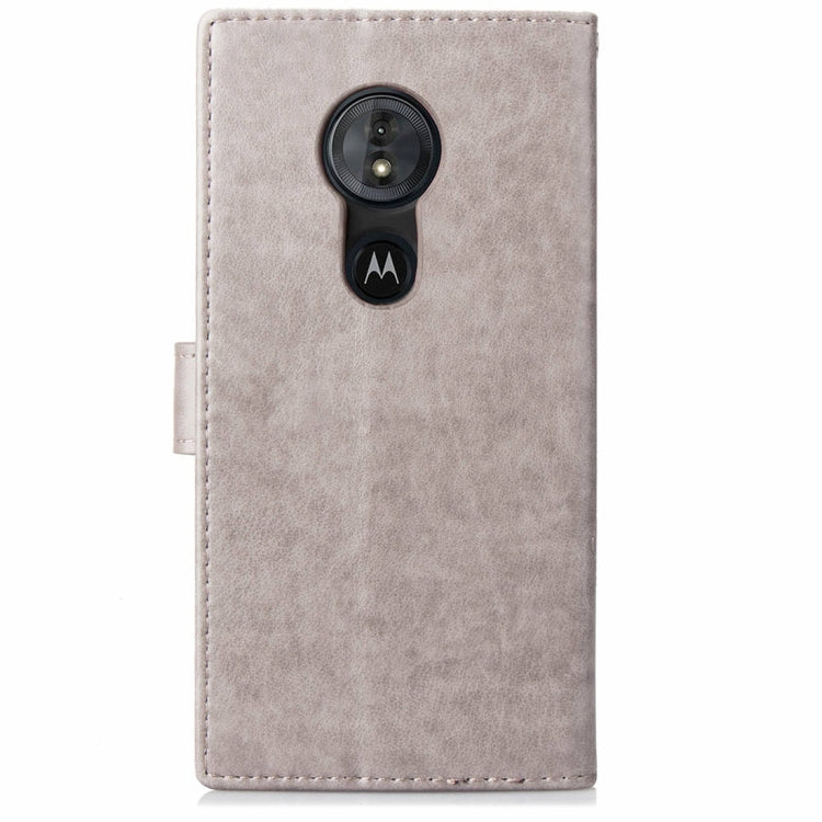 Lucky Clover Pressed Flowers Pattern Leather Case for Motorola Moto G6 Play, with Holder & Card Slots & Wallet & Hand Strap