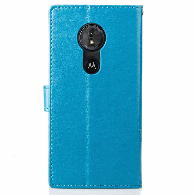 Lucky Clover Pressed Flowers Pattern Leather Case for Motorola Moto G6 Play, with Holder & Card Slots & Wallet & Hand Strap