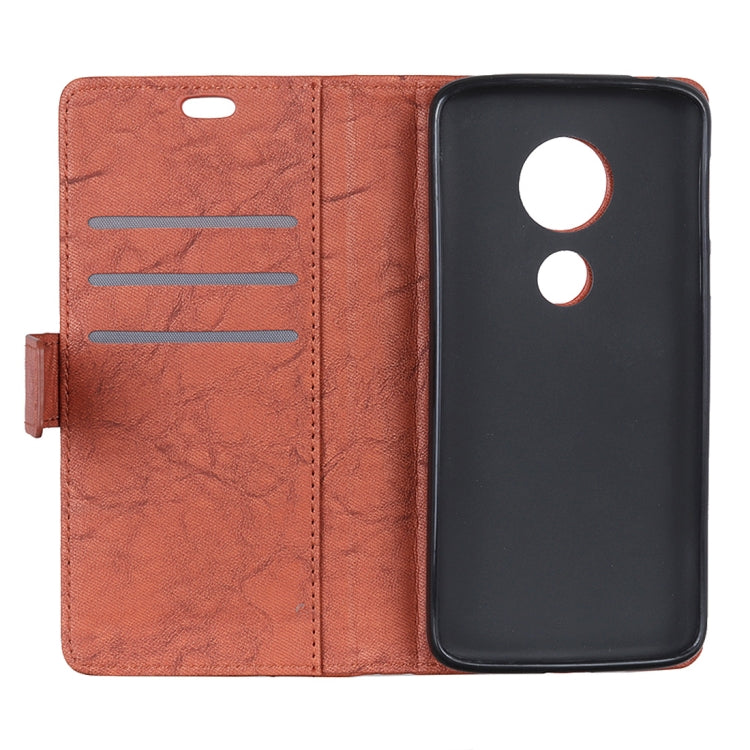 Copper Buckle Retro Crazy Horse Texture Horizontal Flip Leather Case for Motorola Moto E5 & Moto G6 Play, with Holder & Card Slots & Wallet