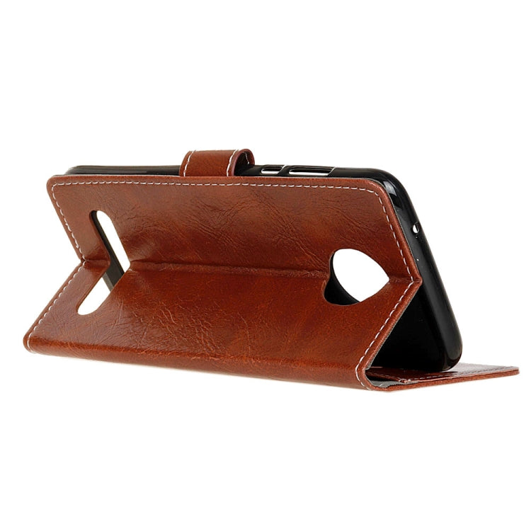 Retro Crazy Horse Texture Horizontal Flip Leather Case for Motorola Moto Z3, with Holder & Card Slots & Wallet & Photo Frame