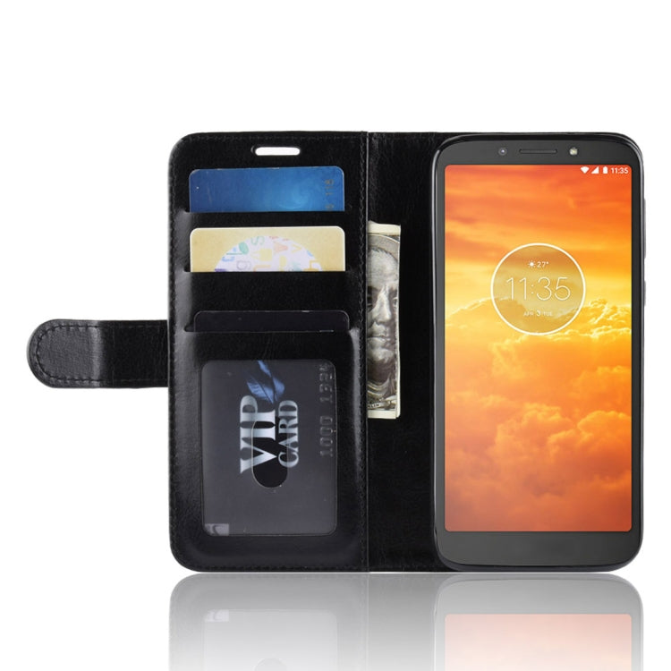 R64 Texture Single Fold Horizontal Flip Leather Case for Motorola Moto E5 Play Go, with Holder & Wallet & Card Slots & Photo Frame