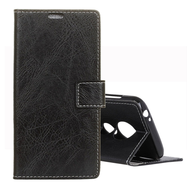 Retro Crazy Horse Texture Horizontal Flip Leather Case for Motorola Moto G7 Play, with Holder & Card Slots & Photo Frame