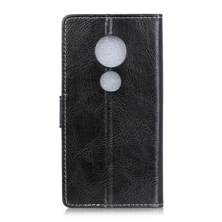 Retro Crazy Horse Texture Horizontal Flip Leather Case for Motorola Moto G7 Play, with Holder & Card Slots & Photo Frame