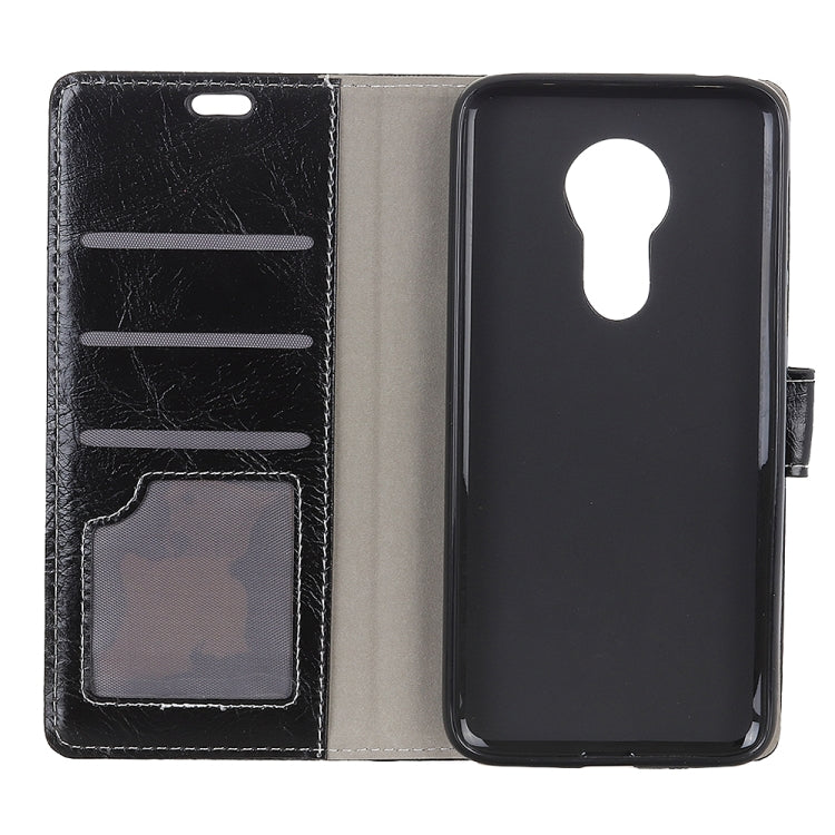 Retro Crazy Horse Texture Horizontal Flip Leather Case for Motorola Moto G7 Power, with Holder & Card Slots & Wallet & Photo Frame