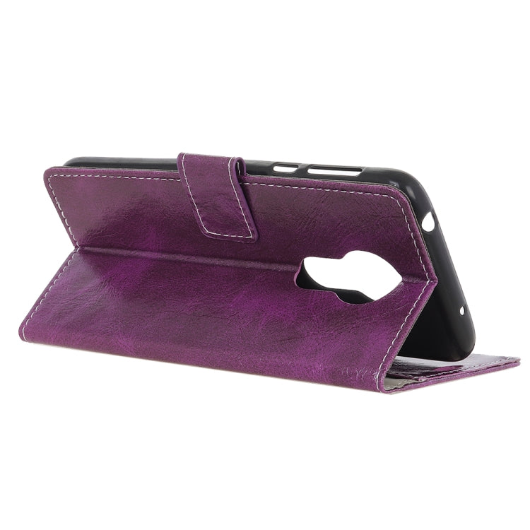 Retro Crazy Horse Texture Horizontal Flip Leather Case for Motorola Moto G7 Power, with Holder & Card Slots & Wallet & Photo Frame