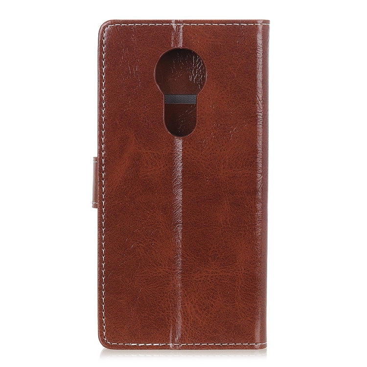 Retro Crazy Horse Texture Horizontal Flip Leather Case for Motorola Moto G7 Power, with Holder & Card Slots & Wallet & Photo Frame