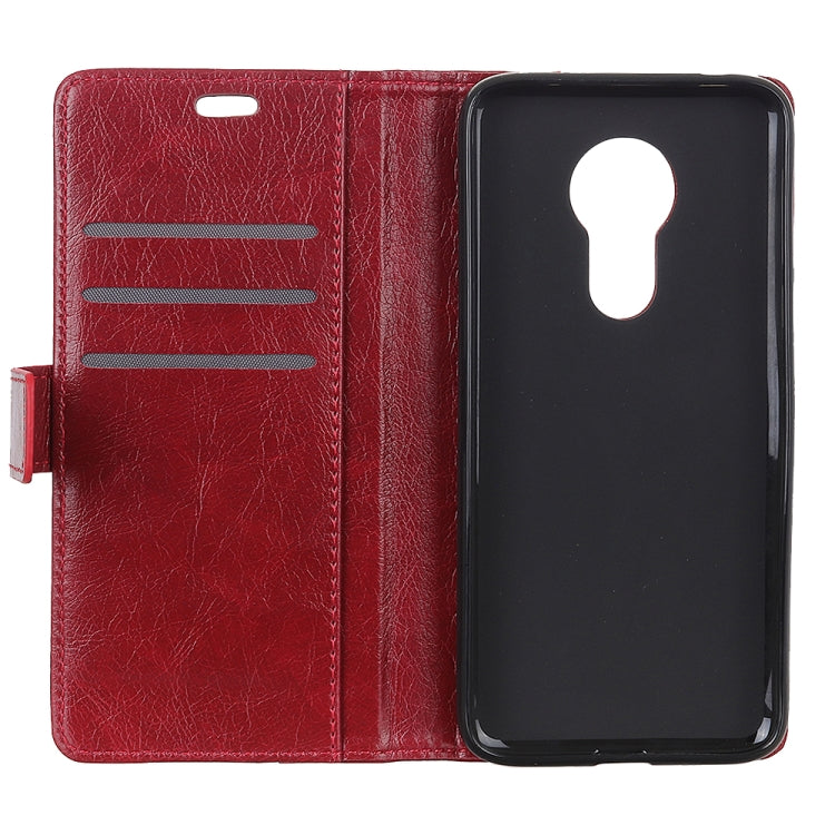 Copper Buckle Nappa Texture Horizontal Flip Leather Case for Motorola Moto G7 Power, with Holder & Card Slots & Wallet