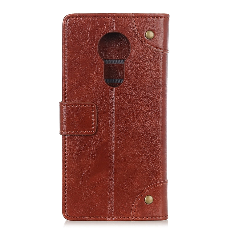 Copper Buckle Nappa Texture Horizontal Flip Leather Case for Motorola Moto G7 Power, with Holder & Card Slots & Wallet