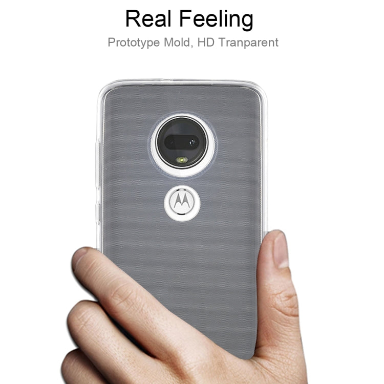 50 PCS 0.75mm Ultrathin Transparent TPU Soft Protective Case for Motorola Moto G7