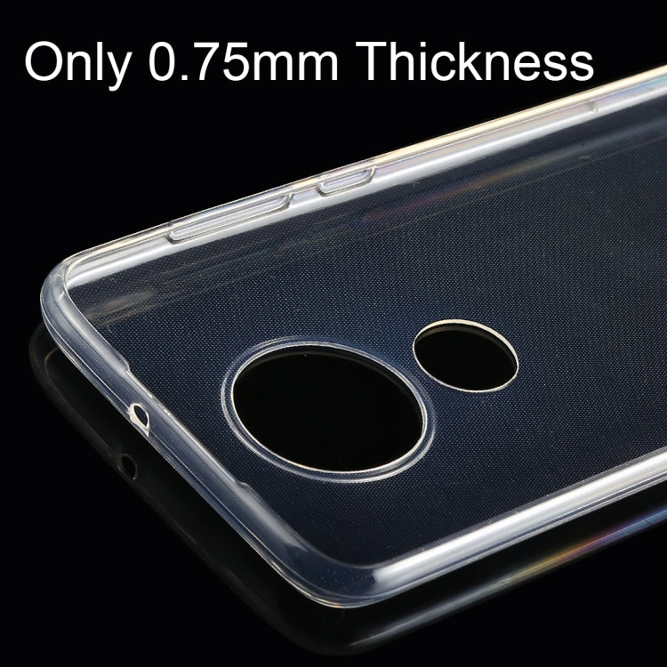 0.75mm Ultrathin Transparent TPU Soft Protective Case for Motorola Moto G7