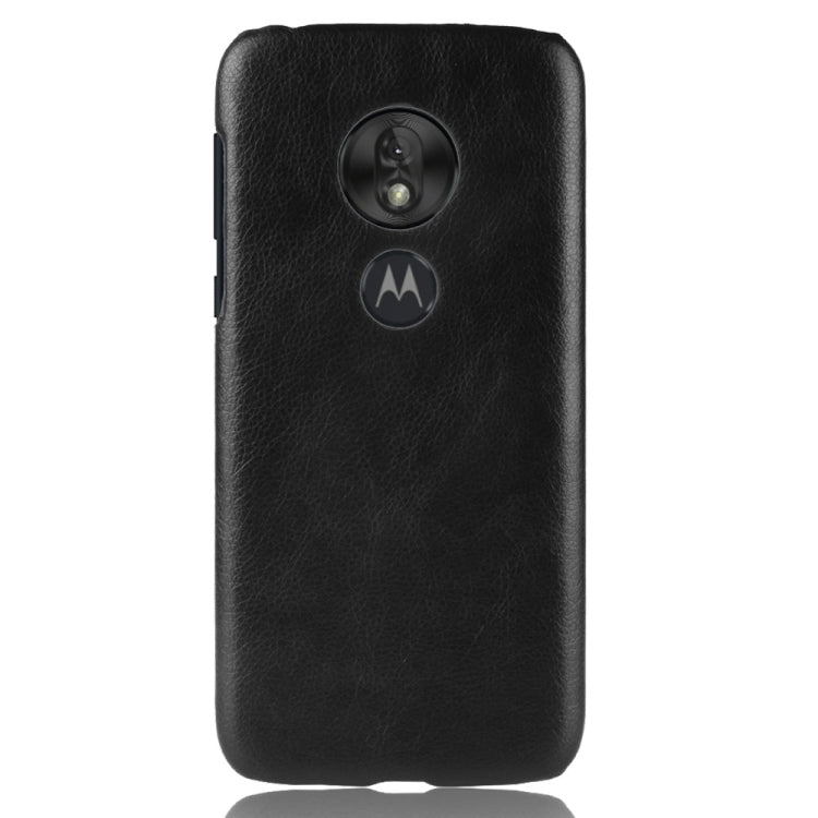 Shockproof Litchi Texture PC + PU Case for Motorola Moto G7 Play