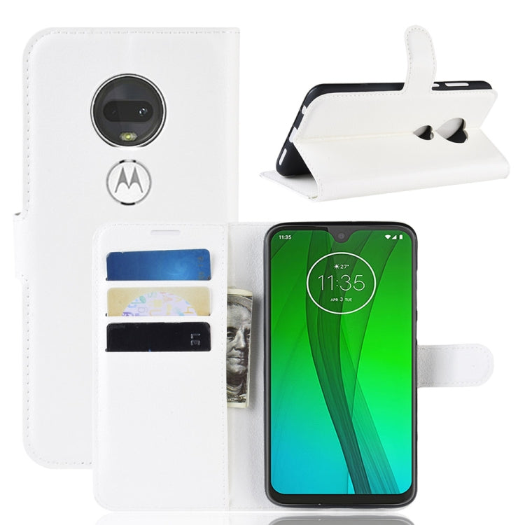 Litchi Texture Horizontal Flip Leather Case For Moto G7 Plus ,With Holder & Wallet & Card Slots