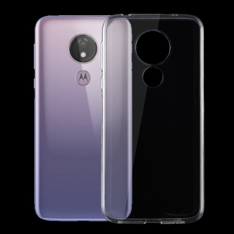 0.75mm Ultrathin Transparent TPU Soft Protective Case for MOTO G7 Power