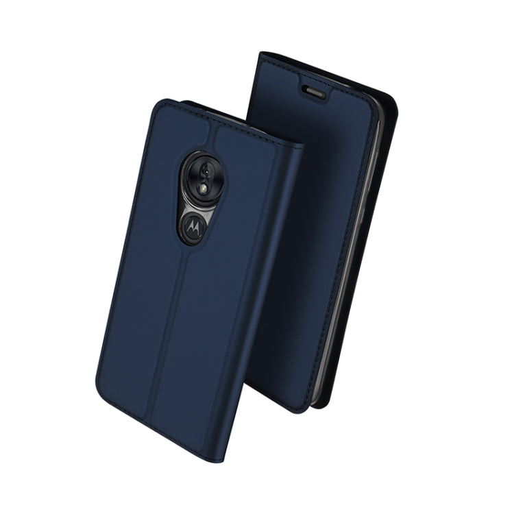 DUX DUCIS Skin Pro Series Horizontal Flip PU + TPU Leather Case for Motorola Moto G7 Power , with Holder & Card Slots