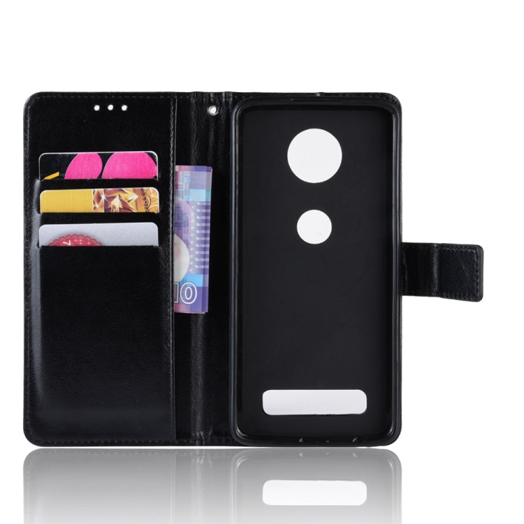 Retro Crazy Horse Texture Horizontal Flip Leather Case for Motorola Moto Z4 Play, with Holder & Card Slots & Wallet & Lanyard