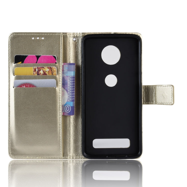 Retro Crazy Horse Texture Horizontal Flip Leather Case for Motorola Moto Z4 Play, with Holder & Card Slots & Wallet & Lanyard