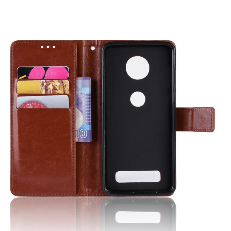 Retro Crazy Horse Texture Horizontal Flip Leather Case for Motorola Moto Z4 Play, with Holder & Card Slots & Wallet & Lanyard