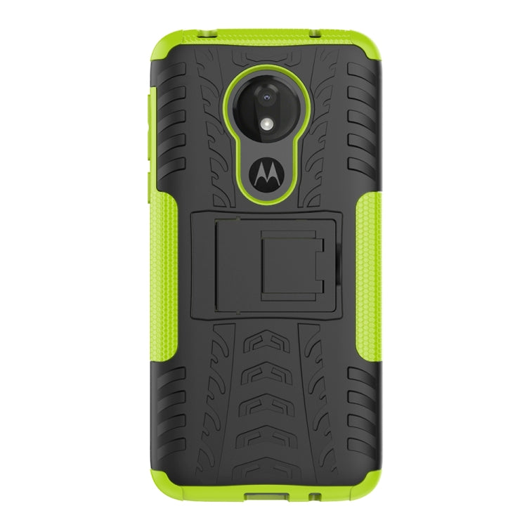 Tire Texture TPU+PC Shockproof Case for Motorola Moto G7 Power, with Holder