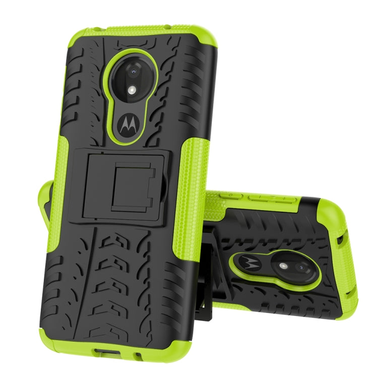Tire Texture TPU+PC Shockproof Case for Motorola Moto G7 Power, with Holder