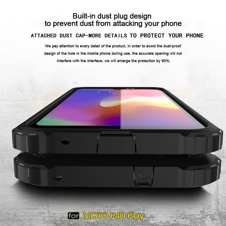 Magic Armor TPU + PC Combination Case for Motorola Moto P40 Play