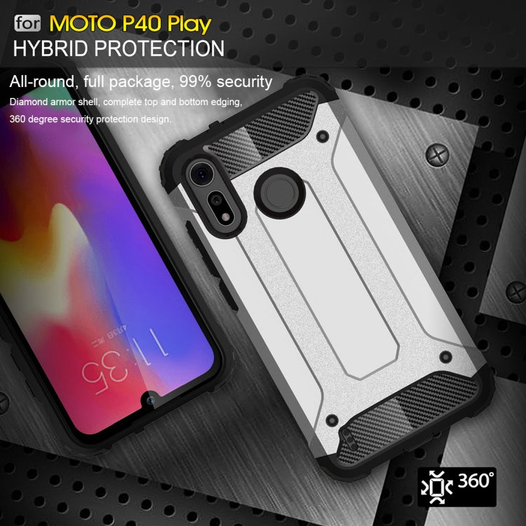 Magic Armor TPU + PC Combination Case for Motorola Moto P40 Play