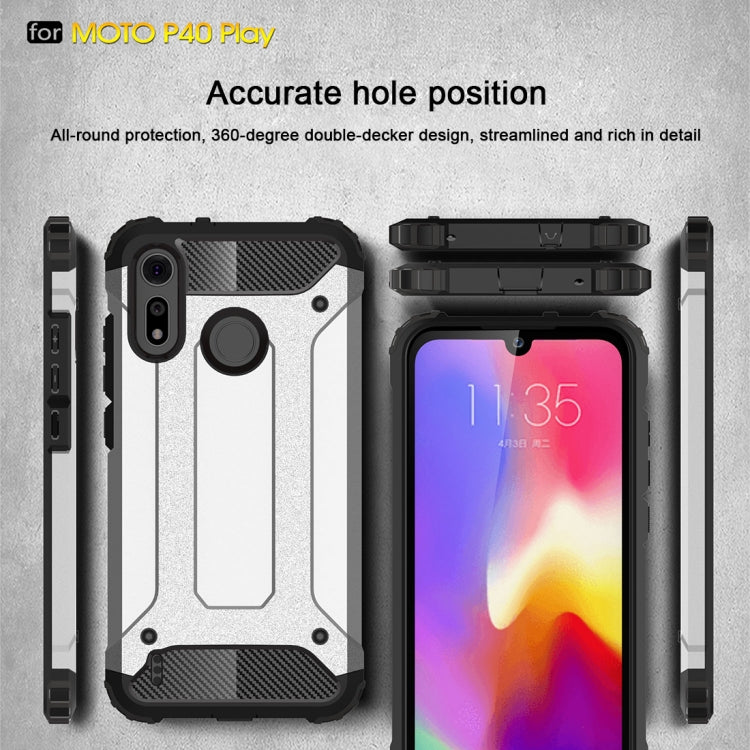Magic Armor TPU + PC Combination Case for Motorola Moto P40 Play