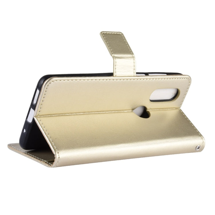 Crazy Horse Texture Horizontal Flip Leather Case for Motorola P40, with Holder & Card Slots & Wallet & Lanyard