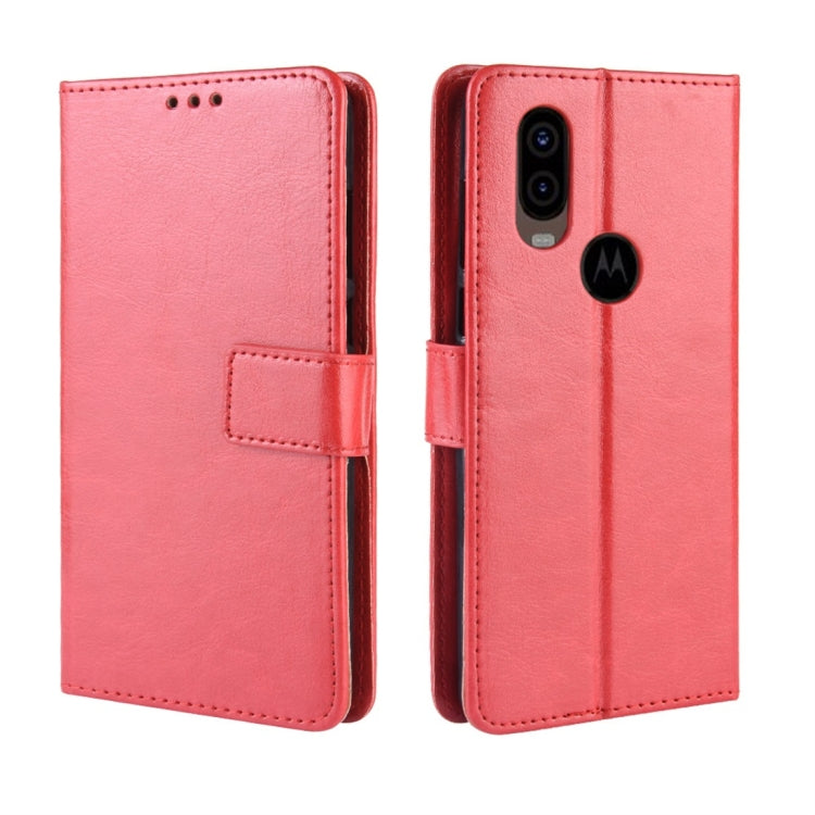 Crazy Horse Texture Horizontal Flip Leather Case for Motorola P40, with Holder & Card Slots & Wallet & Lanyard
